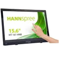 HANNspree HT161HNB 39,6cm (15,6") Multitouch-Monitor WXGA 220cd VGA HDMI Lautsprecher USB VESA Neigbar, Schwarz