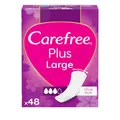 Carefree Slipeinlage Plus Large ohne Duft 48 Stk. super saugstarke Slipeinlagen um Flüssigkeiten sofort einzuschließen, bis zu 100Prozent Geruchsneutralisierung