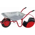 pro-bau-tec Schubkarre PU-10093, 85 Liter, pannensichere Bereifung, Tragkraft 160kg