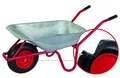 pro-bau-tec Garten- & Bauschubkarre 85 l mit pannenfreiem PU-Rad auf Stahlfelge