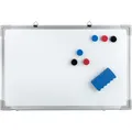 Idena Whiteboard 10414, 40 x 60 cm, lackiert, mit Aluminiumrahmen, Set