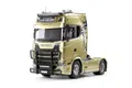 Tamiya 56379 1:14 RC Scania 770 S 4x2 - Bausatz zum Zusammenbauen, RC Truck, fernsteuerbarer Lastwagen, LKW, Konstruktionsspielzeug, Modellbau, Basteln, Unlackiert