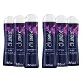 Durex Perfect Glide Gleitgel - Silikonbasierendes Gel, langanhaltend - Ideal für Analsex - 6 x 50 ml
