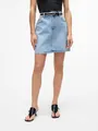 Jeansrock "VMTESSA HR SHORT DNM SKIRT MIX GA NOOS", Gr. S (36), Light Blue Denim