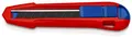 1er PACK(Stk) KNIPEX 90 10 165 BK Cuttermesser CutiX® Klingenbreite 18 mm Länge