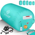 KESSER® Aufblasbare Airtrack | inkl. Tragetasche & elektr. Luftpumpe | Barrel Tumbling, Yoga, Fitnessmatte, Trainingshilfe, Turnmatte, Balance Trainer, Sportmatte, Gymnastikmatte, Workout