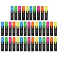 40x GENIE Textmarker 5 Farben Neon Marker Set Highlighter Stifte Leuchtmarker