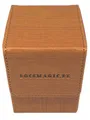 docsmagic.de Premium Magnetic Flip Box (80) Gold + Deck Divider - MTG PKM YGO - Kartenbox Gold