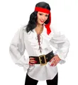 PIRATEN/ RENAISSANCE BLUSE WEIß Gr. M Piratenbluse Kostüm Verkleidung Damenbluse