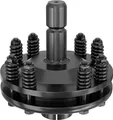 Zapfwellen Kupplung für 6 Zahn Keilwelle 1 3/8" AG und IG, PTO-Shaft mit max. 1200Nm, schwarz