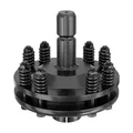 Zapfwellen Kupplung 6 Zahn Keilwelle 1 3/8" AG IG PTO-Shaft max. 1200Nm, schwarz