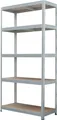 Metallsteckregal 180 x 90 x 40 cm 5 Holzböden 875 kg
