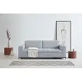 3-Sitzer OTTO PRODUCTS "Grazzo, zeitlos und elegant, moderne Sitzheftung", silber, B:218cm H:80cm T:90cm, Struktur (100% recyceltes Polyester), Luxus-Microfaser weich (100% recyceltes Polyester), Sofas, hochwertige Stoffe aus recyceltem Material, Steppung im Sitzbereich