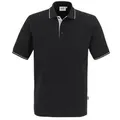 HAKRO Poloshirt Casual schwarz/silber, S
