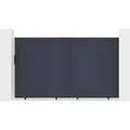 Casanoov Schiebetor Eiger 300x180cm & Gartentür Eiger 100x180cm Aluminium Grau