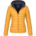 Marikoo Damen Steppjacke Lucy mit Kapuze & leichtem Futter