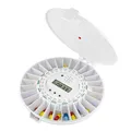 mit deutscher Anleitung Automatische Tablettendose mit 6 Alarmen pro Tag. Sta...