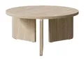 Selsey Couchtisch Wohnzimmertisch Beistelltisch Kaffeetisch Rund 85 cm Sofatisch Eiche Geölt Preffines