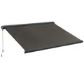 Outsunny Markise, BxL: 300 x 250 cm, Aluminium/Stahl/Polyestergewebe - grau