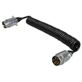 Spiralkabel 4,5M Anhängerkabel 2x Stecker Verbindungskabel 7 polig Spiralleitung