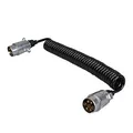 ProPlus Spiralkabel 4,5M mit 2X Stecker 7-polig Metall im Blister