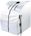 newgen medicals Mini Infrarotkabine: Portable Infrarot-Sauna V2 mit 2 Keramik-Heizern, Klapp-Sitz, 1.600 W (Sitzsauna, Mobile Sauna, IR)
