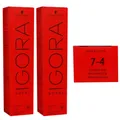 Schwarzkopf Igora Royal 2 x 60 ml 7-4 mittelblond beige Haarfarbe Cremefarbe Set