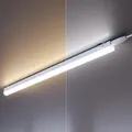 ledscom.de 2er Set LED Unterbau-Leuchten Rigel, je 57,3cm, Farbtemperatur einstellbar, 17,6W, je 830lm
