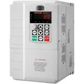 VEVOR Frequenzumrichter, Frequenzumwandler, Inverter, VFD, 7,5 kW, 34 A, 10 PS, 1-phasiger 220-V-Eingang auf 3-phasigen 220-V-Ausgang, zur Drehzahlregelung von dreiphasigen Motoren