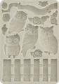 Stamperia Modellierwerkzeug The Owl's House - Owls and Branch, DIN A5