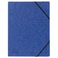 Exacompta Sammelmappe - A4, 355 g/qm, Gummizug, blau