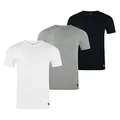 Polo Ralph Lauren Herren Rundhals T-Shirt Unterhemd Classic Crew Neck 3er Pack, Größe:XXL, Farbe:3PK White/Black/Andover Hthr 002
