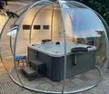 Whirlpool Whirlwanne Garten Bad Thermoholz Outdoor Erholungsbecken 200x200 cm