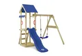 Wickey Spielturm TinyWave - Klettergerüst für Kleinkinder mit Schaukel & Rutsche, Holz-Kletterturm mit Sandkasten & 10-Jahren Garantie*