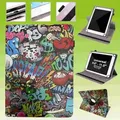 Für Lenovo Tablet Motiv Muster 360 Grad Rotation Tasche Kunst-Leder Hülle Etuis Cover Schutz Case Zubehör