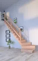 Holztreppe Lindos (Buche) in  ¼ gewendelter Ausführung links-100 cm-Holz-Holz...