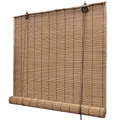 vidaXL Bambusrollo Braun 120x160cm Bambus Rollo Holzrollo Jalousie Faltrollo