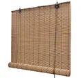 vidaXL Schiebegardine Bambusrollo Braun 120x160 cm