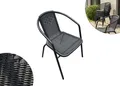 LC Garden Stapelstuhl Garvista Stapelstuhl 54x52x72cm schwarz Gartenstuhl
