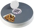 infactory Fressnapf: Zeitgesteuerter 6-Fach-Katzen- & Hunde-Futterspender, LCD-Display (Katzenfutterautomat, Futterautomat zeitgesteuert, Hund)