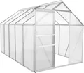 Zelsius Aluminium Gewächshaus, 310 x 190 cm, 6 mm Hohlkammerplatten, Treibhaus, Pflanzenhaus