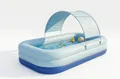 Familien-Gartenpool 260 cm mit UV-Schutzdach | Dicke Wände | GIZNXBA Blue
