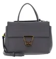 COCCINELLE Arlettis Handbag Grained Leather Handtasche Umhängetasche Grafite Neu