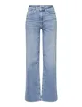 ONLY Damen Onlmadison Blush Hw Wide DNM Cro371 Noos, Light Blue Denim, M / 32L
