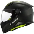 LS2 FF812 Solid, Integralhelm Kinder - Matt-Schwarz - S