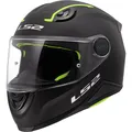 Motorrad Helm Kinder S - LS2 FF812 Kid Solid - Integralhelm Kinderhelm schwarz