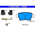 ATE 13.0460-3848.2 Bremsbelagsatz für OPEL CORSA D S07 Bremse Bremsbeläge