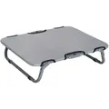 PawHut Hundebett Outdoor Faltbare Haustierliege Hundeliege Hundeschlafplatz Erhöhtes Haustierbett Schlafplatz für Kleine Hunde, Metall, Oxford, G... - Grau