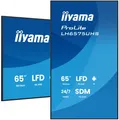 iiyama LH6575UHS-B2AG 65 Zoll 3840x2160 UHD IPS-Panel Haze 25% 500cd/m² Quer- und Hochformat (LH6575UHS-B2AG)