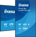 iiyama LH6575UHS-B2AG, Public Display - (schwarz (matt), UltraHD/4K, IPS, Lautsprecher, Daisy Chain) [Energieklasse G] (LH6575UHS-B2AG)